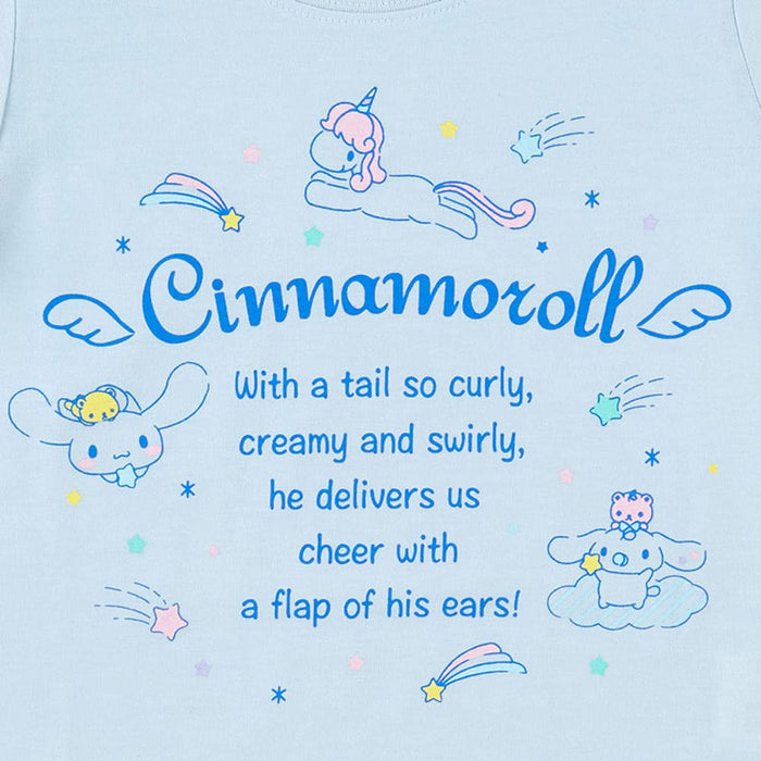 Sanrio Cinnamoroll Kids T-Shirt Blue 110Cm - Comfortable and Adorable- Japan Figure Store - #1 Bring To You The Best Japanese Goods