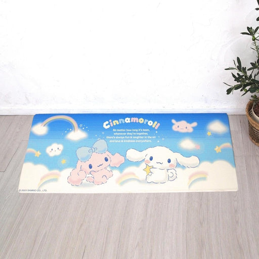 Sanrio Cinnamoroll PVC Kitchen Mat 45x120cm Water-Repellent Easy Clean- Japan Figure Store - #1 Bring To You The Best Japanese Goods