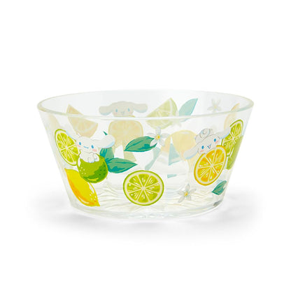 Sanrio Cinnamoroll Clear Bowl 6.2x13x13 Cm - Colorful Fruit Design- Japan Figure Store - #1 Bring To You The Best Japanese Goods