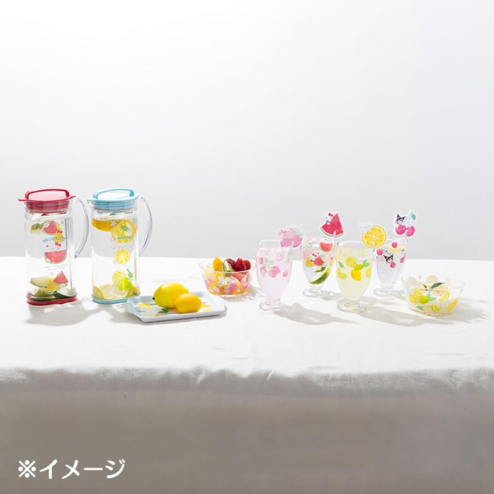 Sanrio Clear Bowl Colorful Fruit Kuromi 6.2x13x13cm - Cute Character Design- Japan Figure Store - #1 Bring To You The Best Japanese Goods