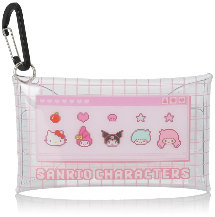Sanrio Clear Multi-Case S Size with Carabiner - Versatile Accessory Pouch- Japan Figure Store - #1 Bring To You The Best Japanese Goods