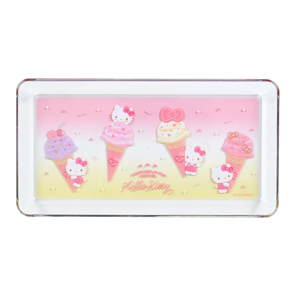 Sanrio Clear Pen Tray Ice Party Hello Kitty 390020 Stationery Organizer- Japan Figure Store - #1 Bring To You The Best Japanese Goods