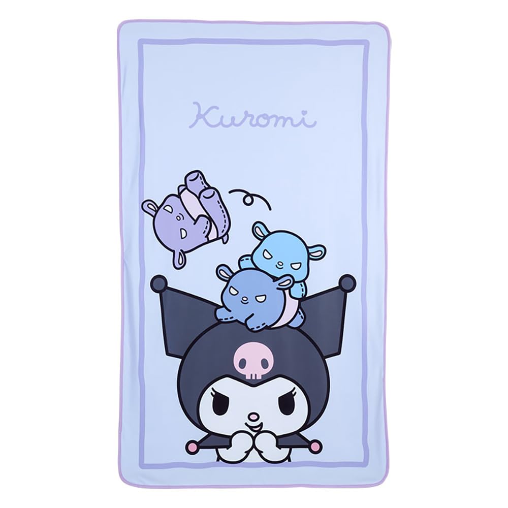 Sanrio Kuromi Cool-To-The-Touch Nap Blanket 95x160cm - Soft and Cozy- Japan Figure Store - #1 Bring To You The Best Japanese Goods