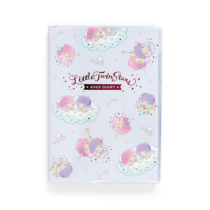 Sanrio 2023 Diary B6 Little Twin Stars Monthly Weekly Planner with Stickers- Japan Figure Store - #1 Bring To You The Best Japanese Goods