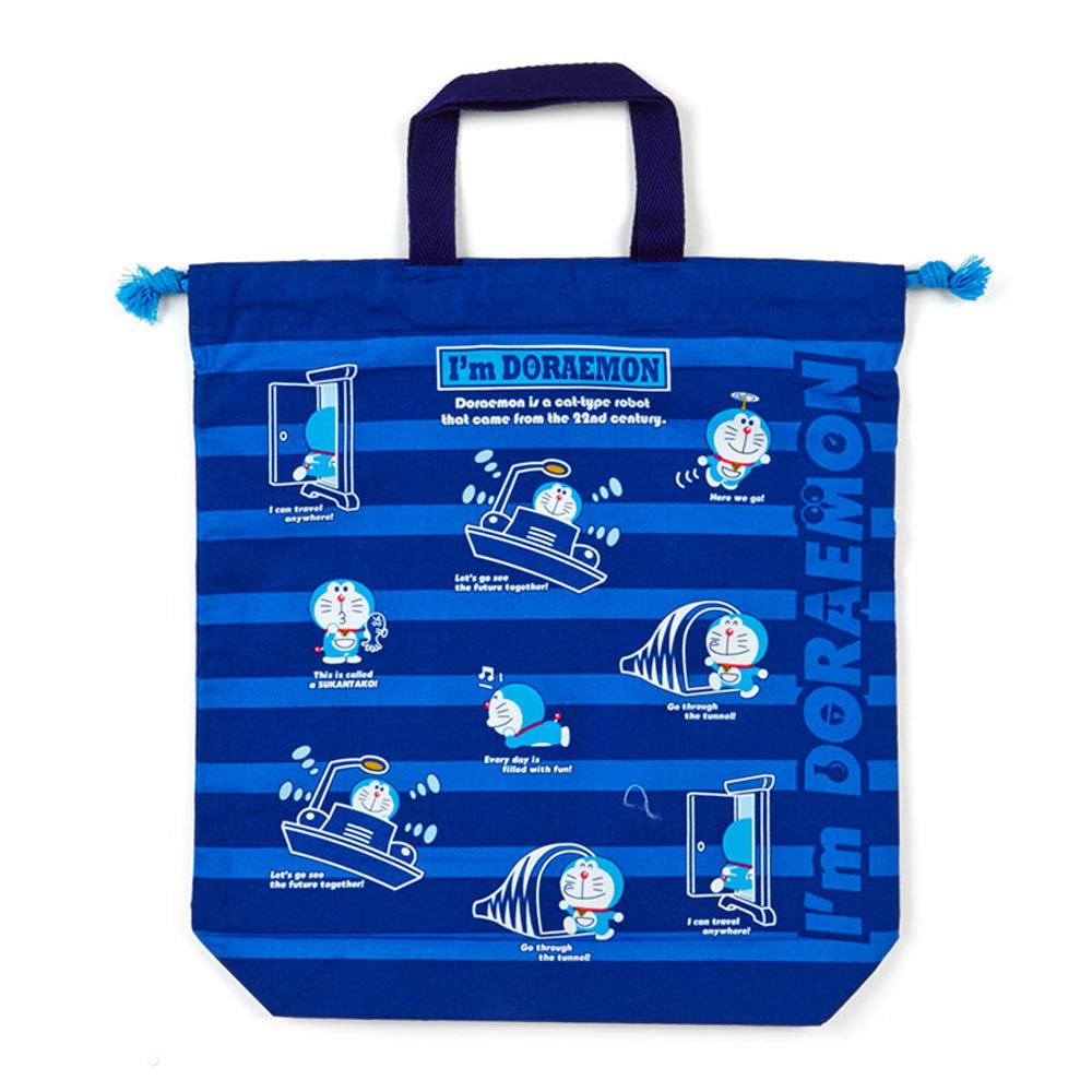 Sanrio Doraemon Drawstring Bag With Handle - I'm Doraemon Design- Japan Figure Store - #1 Bring To You The Best Japanese Goods