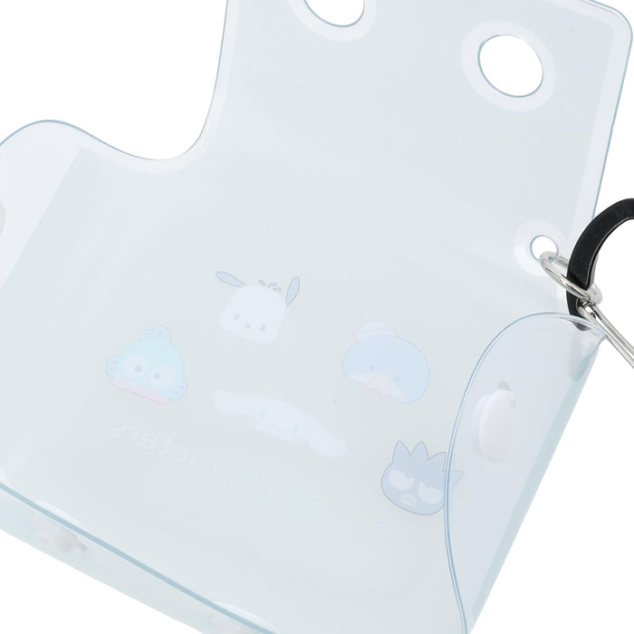 Sanrio Earphone Pouch for AirPods and Accessories Clear Mini Size Face Blue- Japan Figure Store - #1 Bring To You The Best Japanese Goods