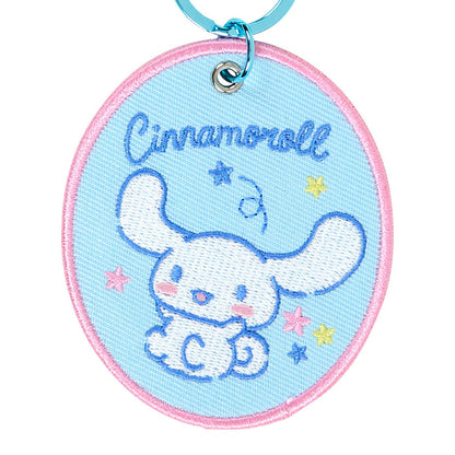 Sanrio Cinnamoroll Embroidered Keychain First Edition Polyester Steel
