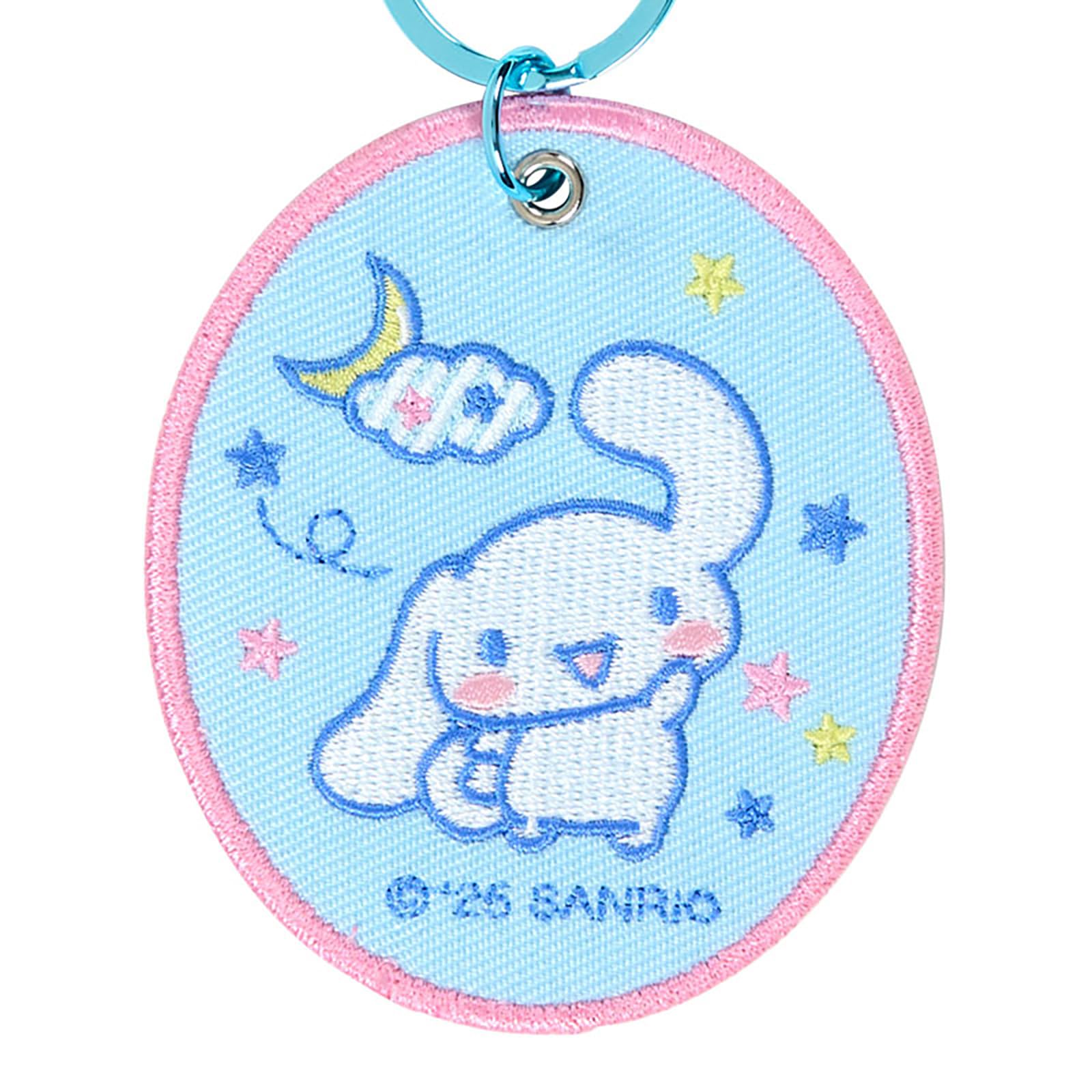 Sanrio Cinnamoroll Embroidered Keychain First Edition Polyester Steel