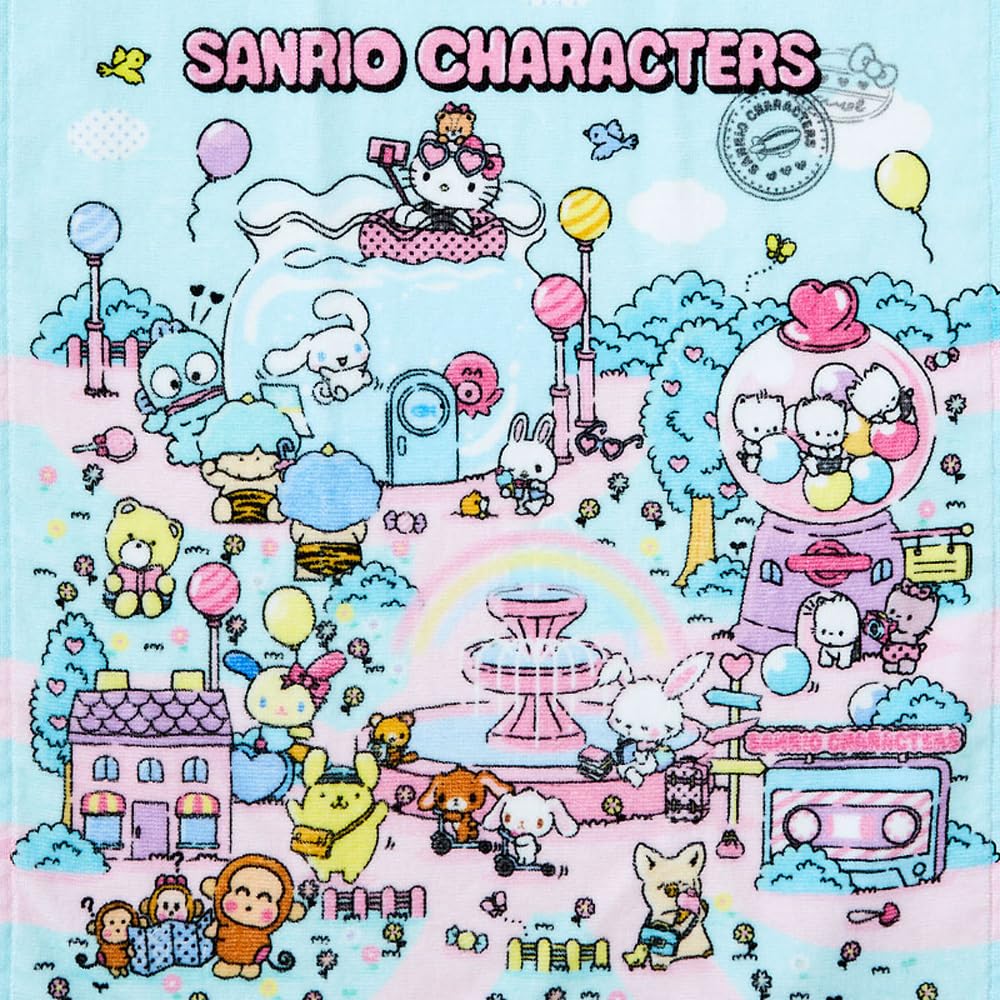 Sanrio Face Towel Fantasy Trip with Characters Soft Cotton 878367- Japan Figure Store - #1 Bring To You The Best Japanese Goods
