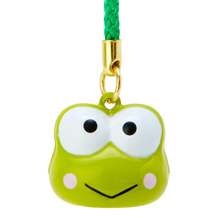 Sanrio Kerokerokeroppi Face-Shaped Charm Strap Brass Bell 341711- Japan Figure Store - #1 Bring To You The Best Japanese Goods