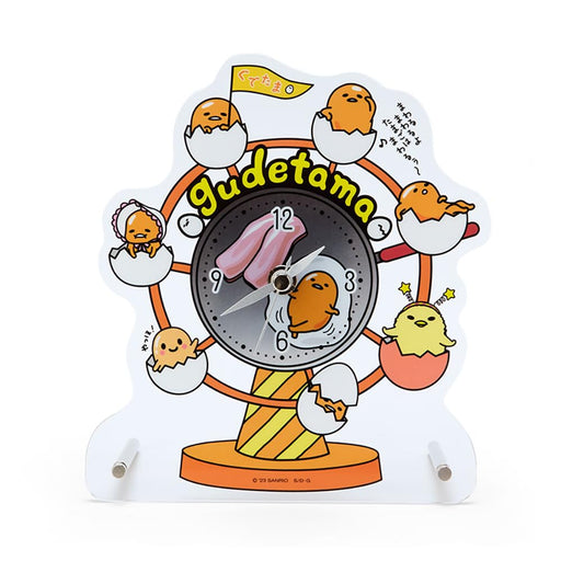 Sanrio Gudetama Land Acrylic Stand Clock Collectible 256412- Japan Figure Store - #1 Bring To You The Best Japanese Goods
