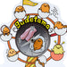 Sanrio Gudetama Land Acrylic Stand Clock Collectible 256412- Japan Figure Store - #1 Bring To You The Best Japanese Goods