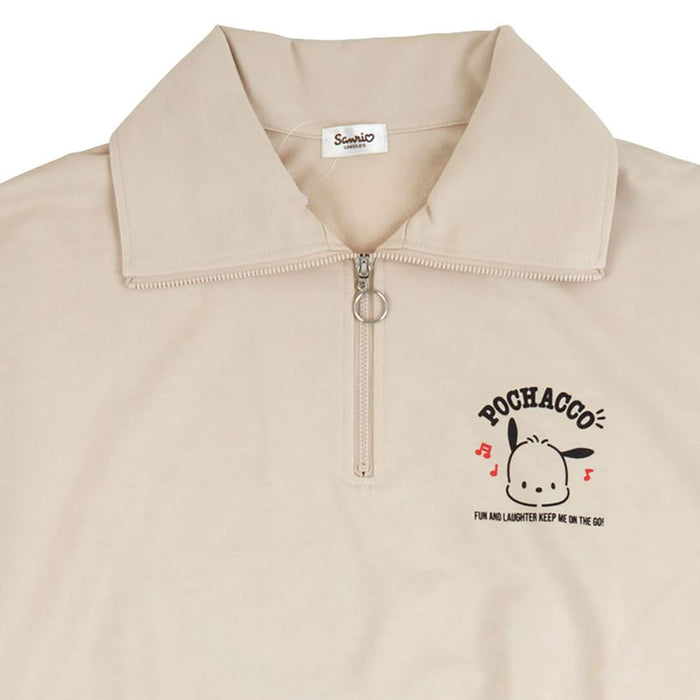 Sanrio Pochacco Half Zip Sweatshirt Trainer - Cozy and Stylish- Japan Figure Store - #1 Bring To You The Best Japanese Goods
