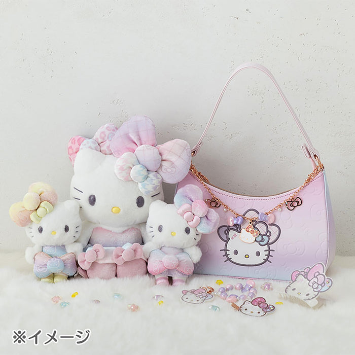Sanrio Hello Kitty Fashionable Ribbons 50th Birthday Keychain 323608