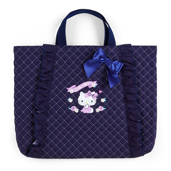Sanrio Hello Kitty Navy Quilted Lesson Bag Durable and Stylish 765368- Japan Figure Store - #1 Bring To You The Best Japanese Goods