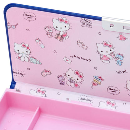 Sanrio Hello Kitty Pencil Case Single-Sided Opening Trip Edition- Japan Figure Store - #1 Bring To You The Best Japanese Goods