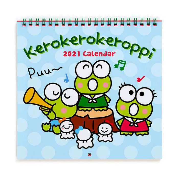 Sanrio Kerokerokeroppi 2021 Wall Calendar Medium Size- Japan Figure Store - #1 Bring To You The Best Japanese Goods