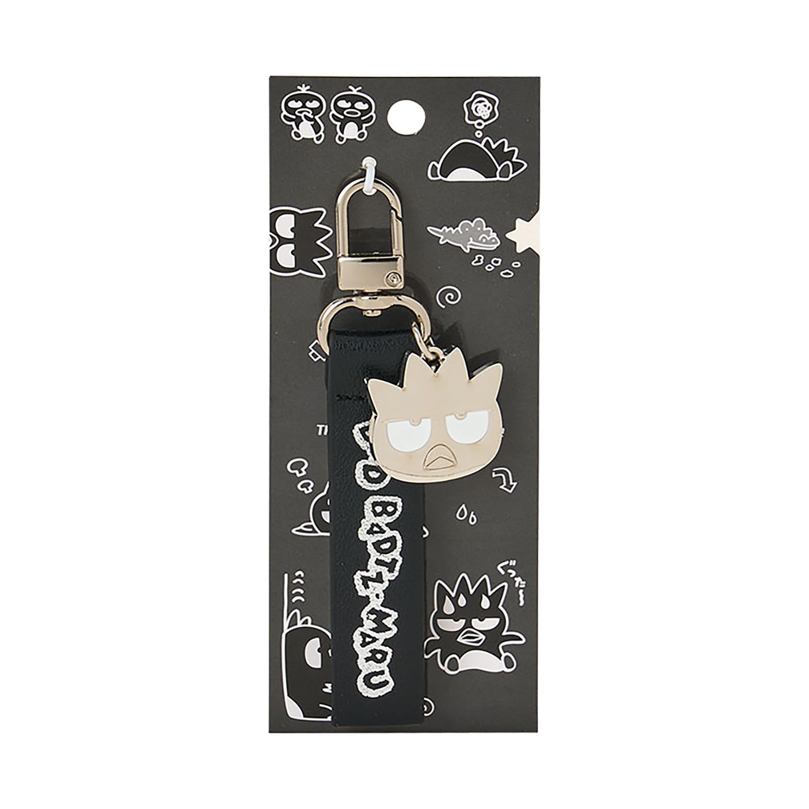 Sanrio Bad Badtz-Maru Keychain - PU Leather Durable Zinc Alloy and Steel