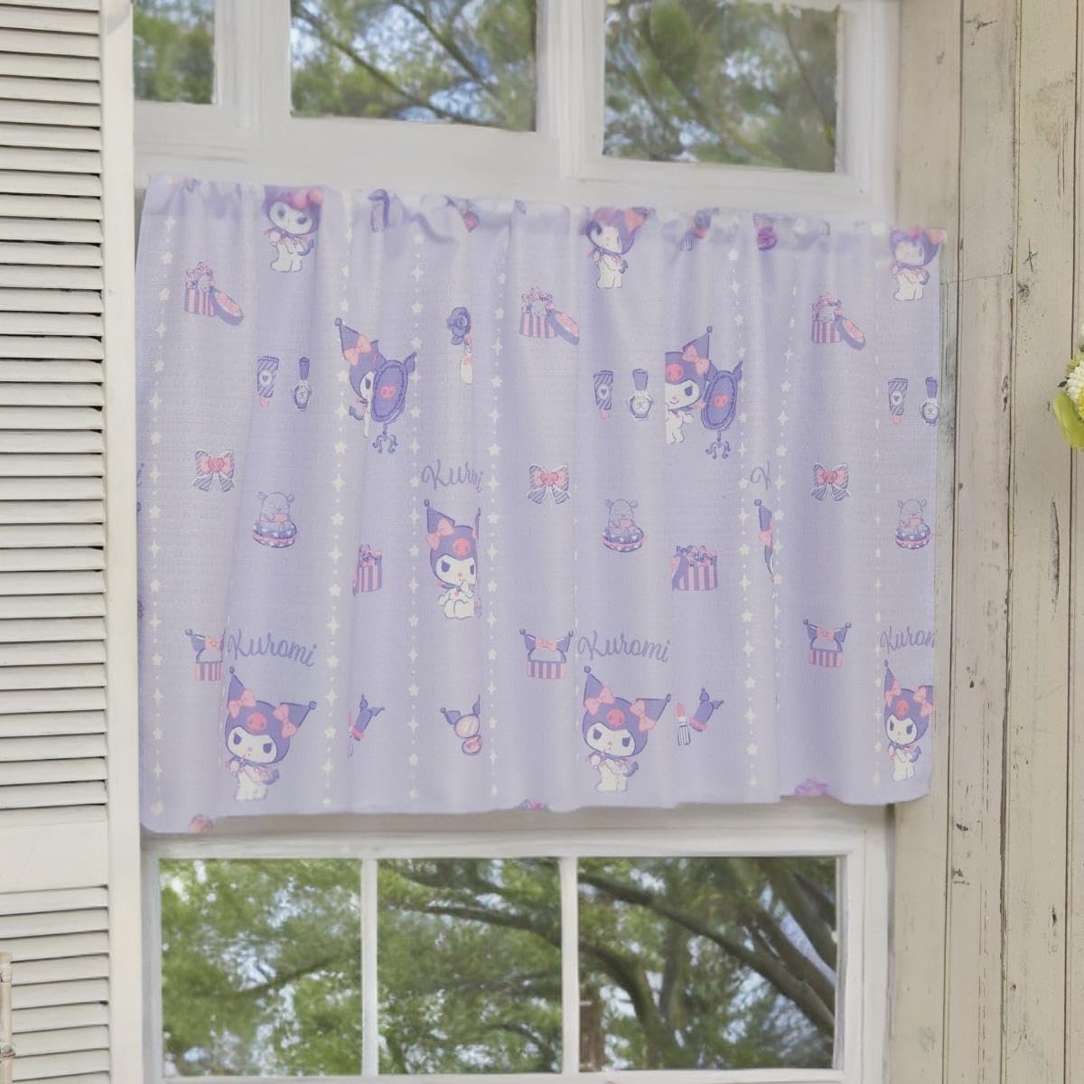 Sanrio Kuromi Cafe Curtain - 3 Sizes Heat Insulation Washable 145x90cm- Japan Figure Store - #1 Bring To You The Best Japanese Goods