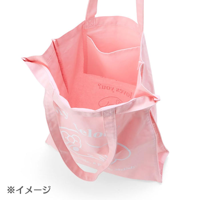 Sanrio Kuromi Cotton Tote Bag Handbag 40x36x10cm Character Pattern- Japan Figure Store - #1 Bring To You The Best Japanese Goods
