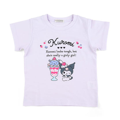 Sanrio Kuromi Kids T-Shirt 110Cm Moisture-Absorbent Quick-Drying Kuromi-Chan- Japan Figure Store - #1 Bring To You The Best Japanese Goods
