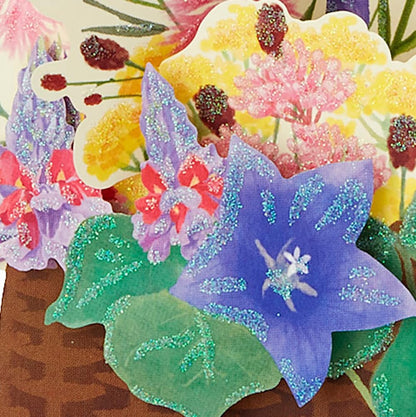 Sanrio Autumn Flower Basket Greeting Card Jau 10-4 844365- Japan Figure Store - #1 Bring To You The Best Japanese Goods