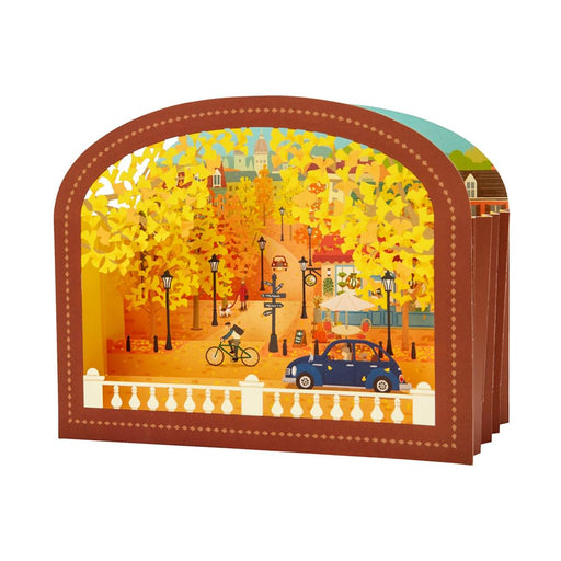 Sanrio Autumn Ginkgo Tree Town Greeting Card 12-4 844276- Japan Figure Store - #1 Bring To You The Best Japanese Goods
