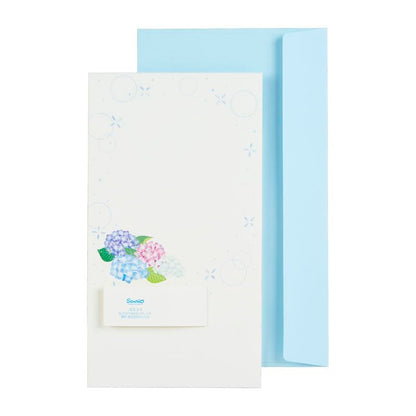 Sanrio Early Summer Swallow Hydrangea Message Greeting Card - Intl Shipping- Japan Figure Store - #1 Bring To You The Best Japanese Goods