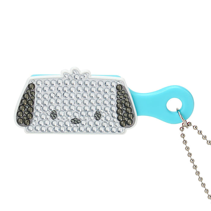 Sanrio Pochacco Mini Brush Charm with Keychain - ABS Resin and Polypropylene