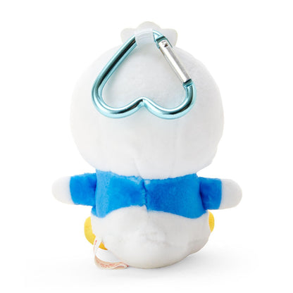 Sanrio Pekkle Duck Mini Mascot Holder with Polyester and Steel Construction