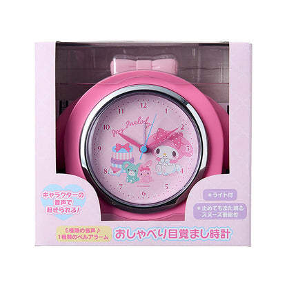 Sanrio My Melody Alarm Clock with Light ABS Resin Model 306673