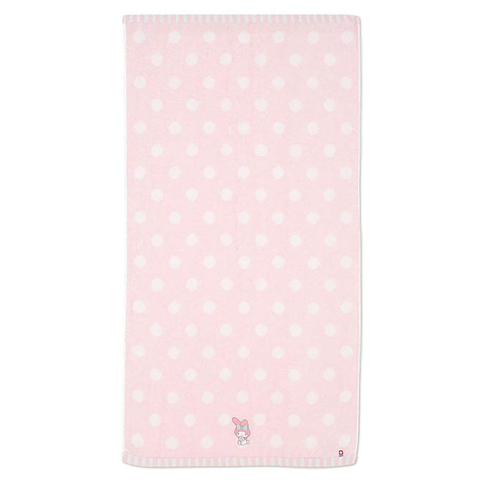 Sanrio My Melody Imabari Bath Towel Dots 100% Cotton- Japan Figure Store - #1 Bring To You The Best Japanese Goods