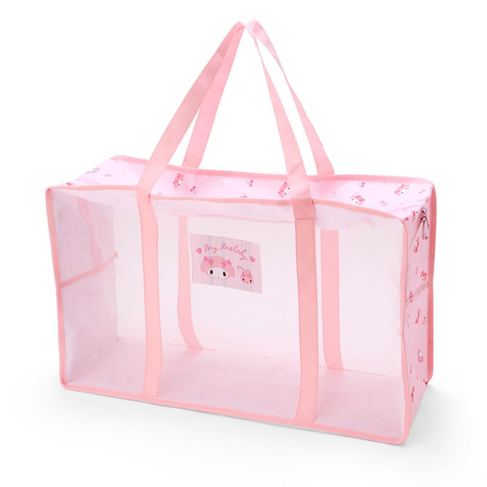 Sanrio My Melody Mesh Storage Case L - Organization Solution- Japan Figure Store - #1 Bring To You The Best Japanese Goods