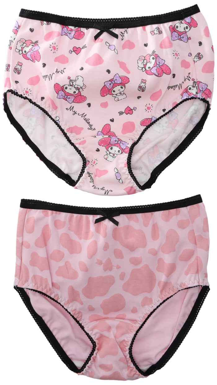 Sanrio My Melody Girls 100% Cotton Shorts and Underwear Set Animal Pattern 2-Pack- Japan Figure Store - #1 Bring To You The Best Japanese Goods