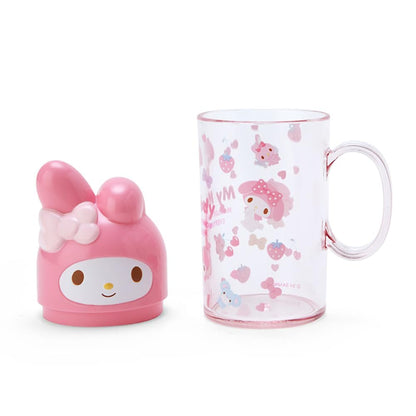 Sanrio My Melody Toothbrush and Cup Set 12x7x5 cm Character Set- Japan Figure Store - #1 Bring To You The Best Japanese Goods