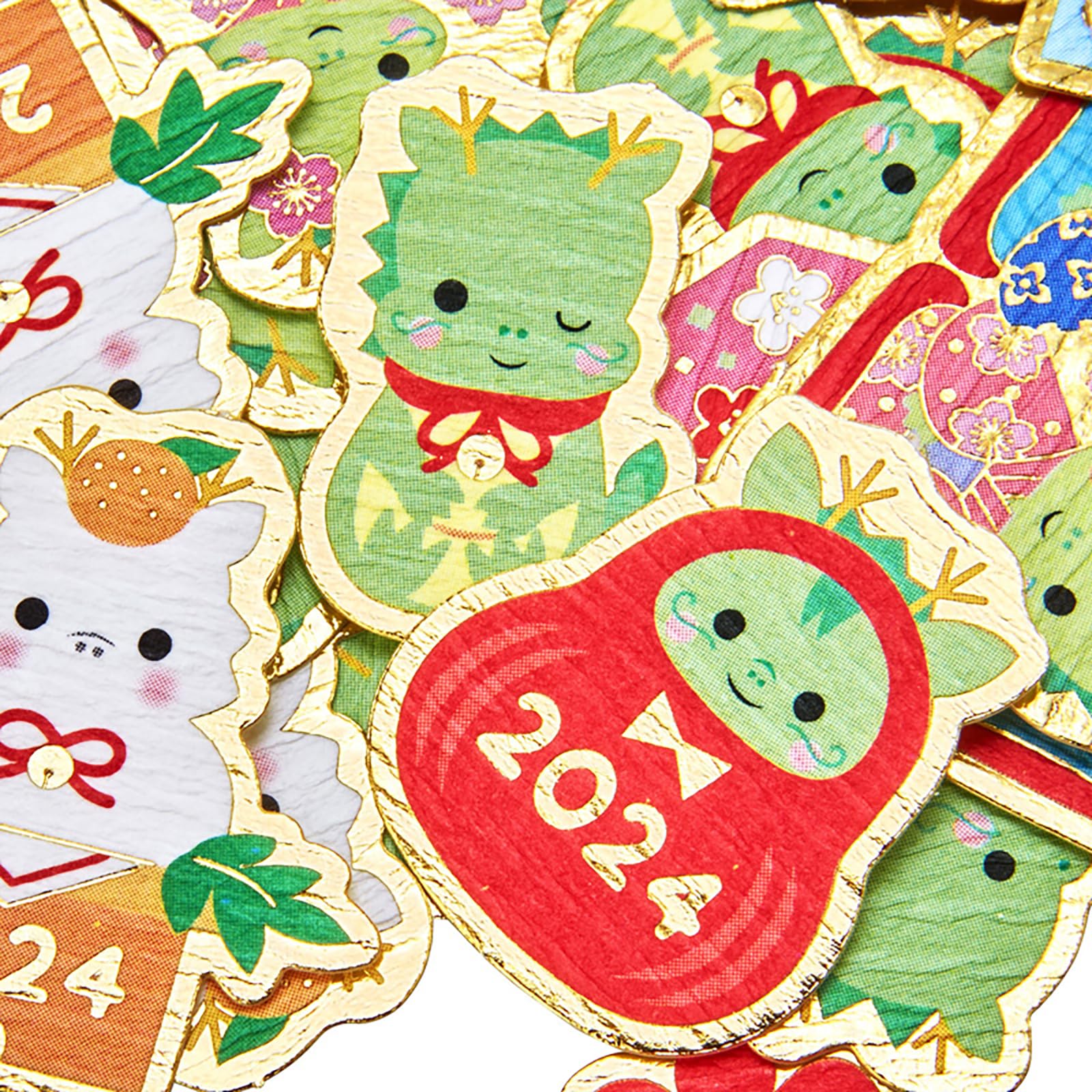 Sanrio New Year's Cards and Colorful Accessories Flake Stickers Set- Japan Figure Store - #1 Bring To You The Best Japanese Goods