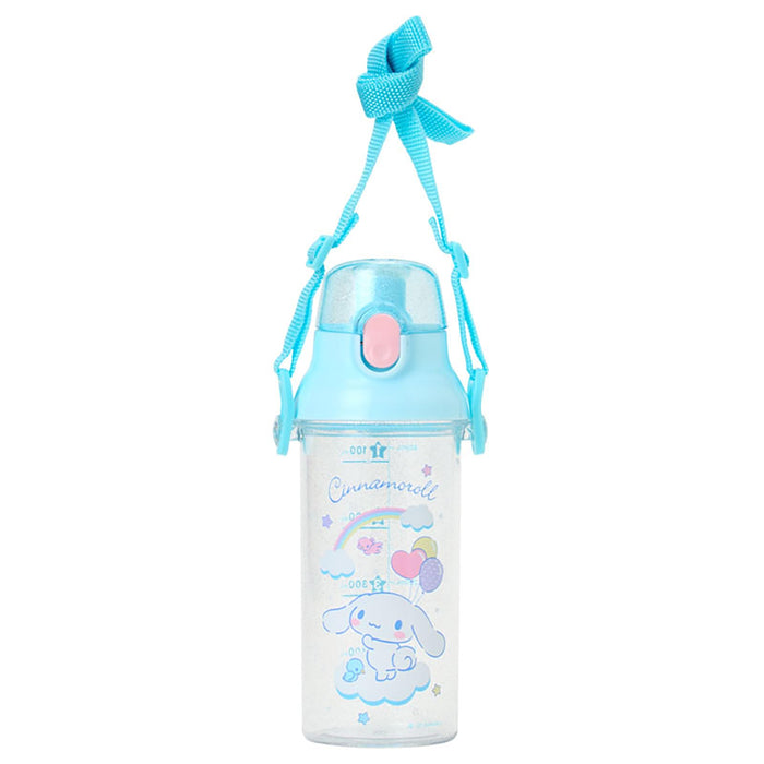 Sanrio Cinnamoroll One-Touch Clear Bottle Dishwasher Safe Includes Name Sticker