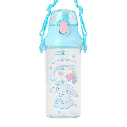 Sanrio Cinnamoroll One-Touch Clear Bottle Dishwasher Safe Includes Name Sticker