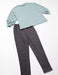 Sanrio Girls Pajama Set - Green Long Sleeve Top and Bottom 100% Cotton Size 100- Japan Figure Store - #1 Bring To You The Best Japanese Goods