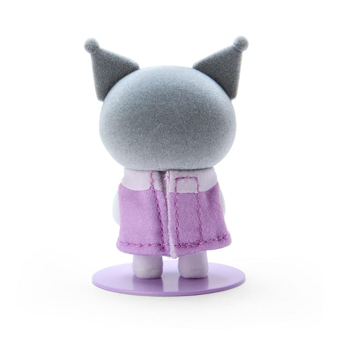 Sanrio Kuromi Mini Flocky Dress-Up Doll - Sanrio Pitatto Friends Kuromi-Chan 6.8x3.6x3cm 604321- Japan Figure Store - #1 Bring To You The Best Japanese Goods