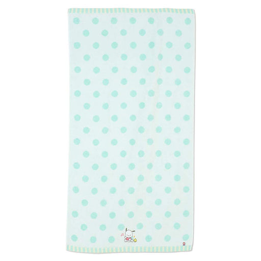 Sanrio Pochacco Imabari Bath Towel Dots Pattern 422487- Japan Figure Store - #1 Bring To You The Best Japanese Goods