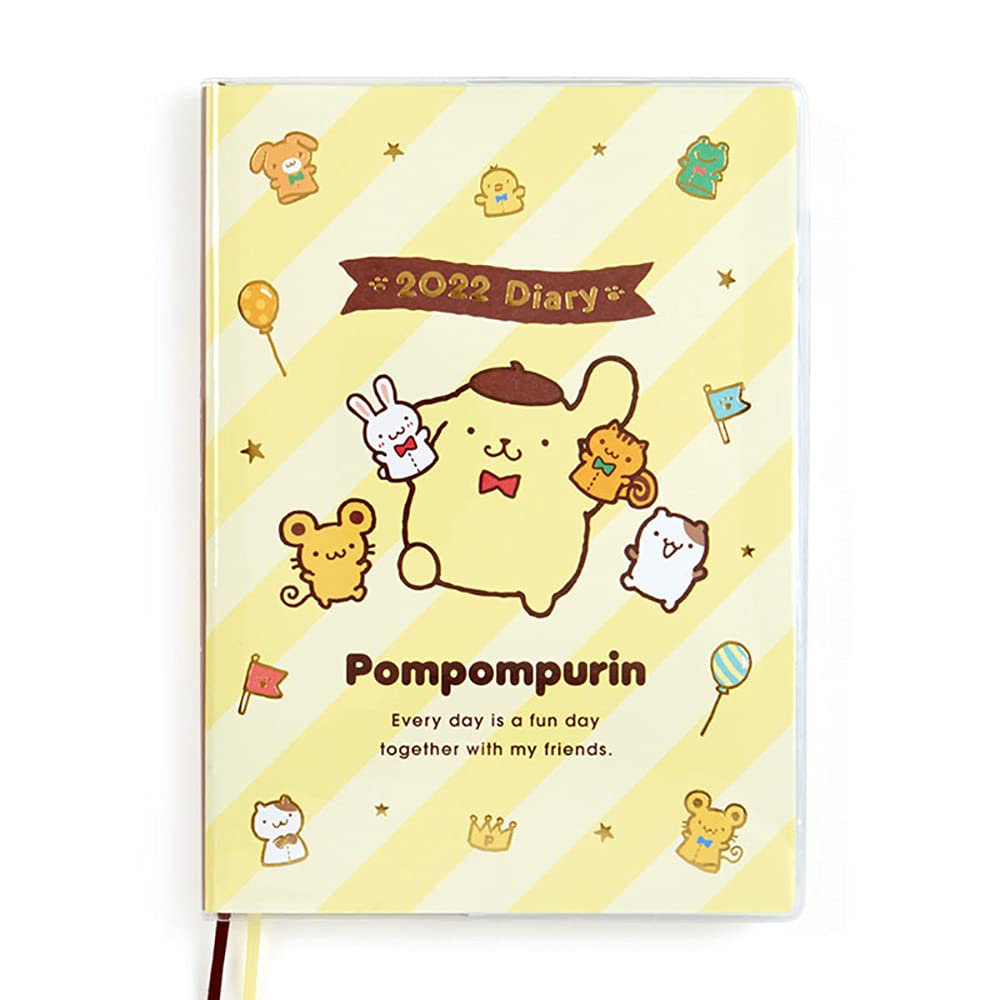 Sanrio Pompompurin B6 2022 Diary Block Type- Japan Figure Store - #1 Bring To You The Best Japanese Goods