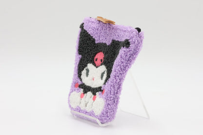 Sanrio Kuromi Gray Die-Cut Pouch Sagura Ku-Pch11- Japan Figure Store - #1 Bring To You The Best Japanese Goods