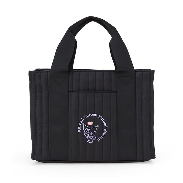 Sanrio Kuromi Quilted Tote Bag Medium 46x12.5x28 cm- Japan Figure Store - #1 Bring To You The Best Japanese Goods