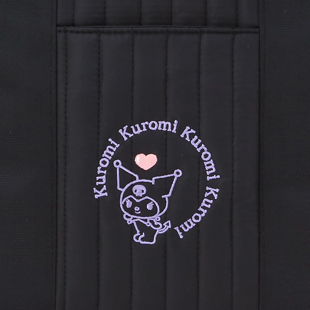 Sanrio Kuromi Quilted Tote Bag Medium 46x12.5x28 cm- Japan Figure Store - #1 Bring To You The Best Japanese Goods