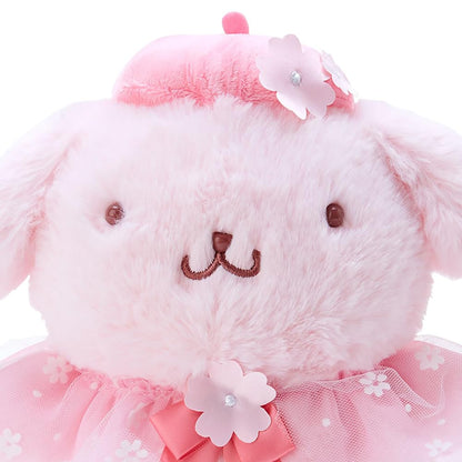 Sanrio Sakura Design Large Plush Toy Pompompurin 21x22x15 Cm 439053- Japan Figure Store - #1 Bring To You The Best Japanese Goods