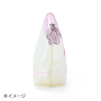 Sanrio Sakura Design Series - My Melody Mesh Pouch 9x15x5 Cm- Japan Figure Store - #1 Bring To You The Best Japanese Goods