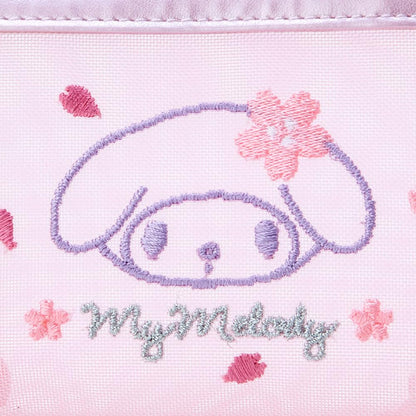 Sanrio Sakura Design Series - My Melody Mesh Pouch 9x15x5 Cm- Japan Figure Store - #1 Bring To You The Best Japanese Goods