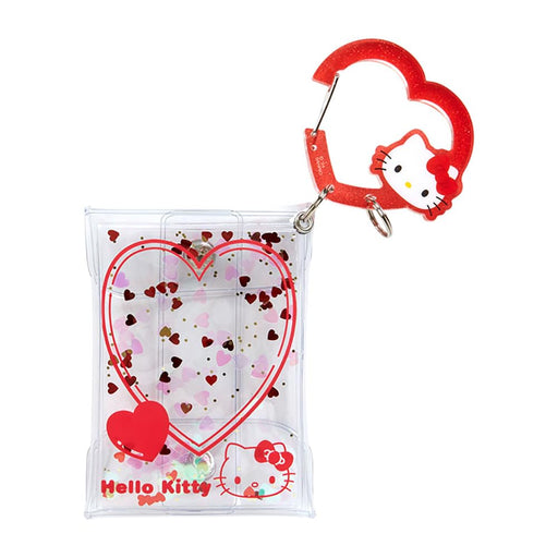 Sanrio Clear Pouch with Carabiner - Hello Kitty Colorful Heart Series- Japan Figure Store - #1 Bring To You The Best Japanese Goods