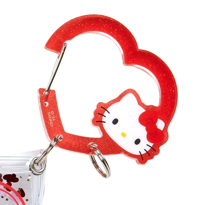Sanrio Clear Pouch with Carabiner - Hello Kitty Colorful Heart Series- Japan Figure Store - #1 Bring To You The Best Japanese Goods